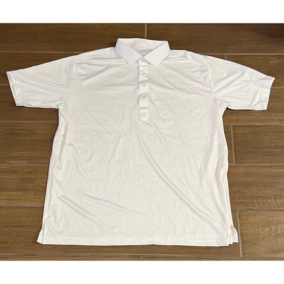 Collars & Co. Other - Collars & Co Mens Featherweight Relaxed Dress Collar Polo Shirt White XL Stretch